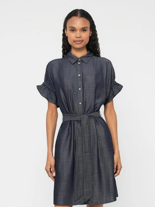Zdjęcie produktu Sukienka koszulowa Armani Exchange ciemnoniebieski denim