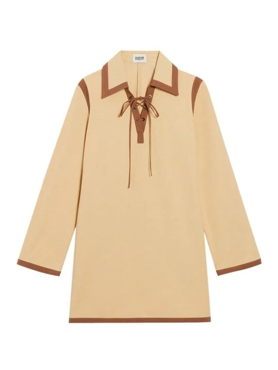 Zdjęcie produktu Sukienka koszulowa CLAUDIE PIERLOT beżowy