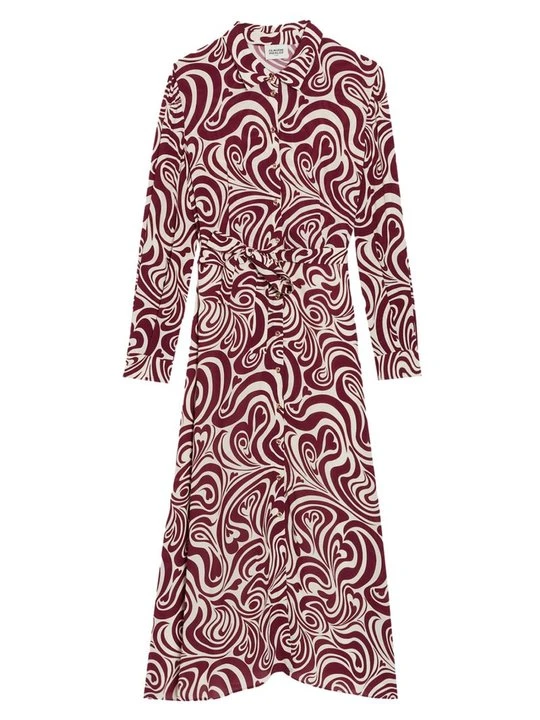 Zdjęcie produktu Sukienka koszulowa CLAUDIE PIERLOT ciemnoczerwony