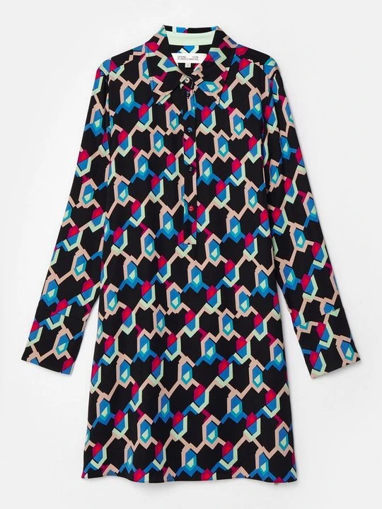 Zdjęcie produktu Sukienka koszulowa Diane Von Furstenberg czarny