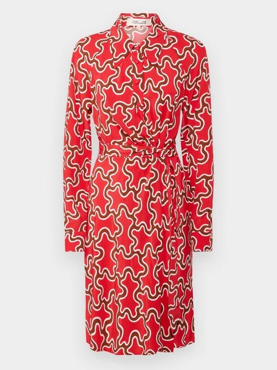 Zdjęcie produktu Sukienka koszulowa Diane Von Furstenberg czerwony