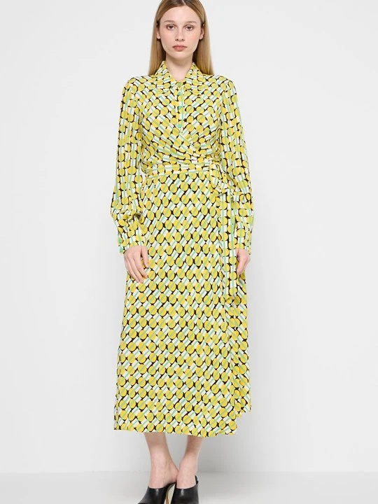 Zdjęcie produktu Sukienka koszulowa Diane Von Furstenberg żółty