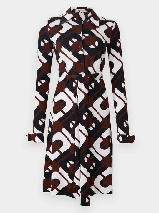 Zdjęcie produktu Sukienka koszulowa Diane Von Furstenberg ciemnobrązowy