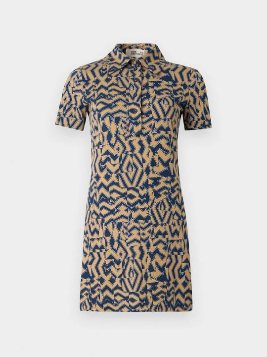 Zdjęcie produktu Sukienka koszulowa Diane Von Furstenberg jasnobrązowy