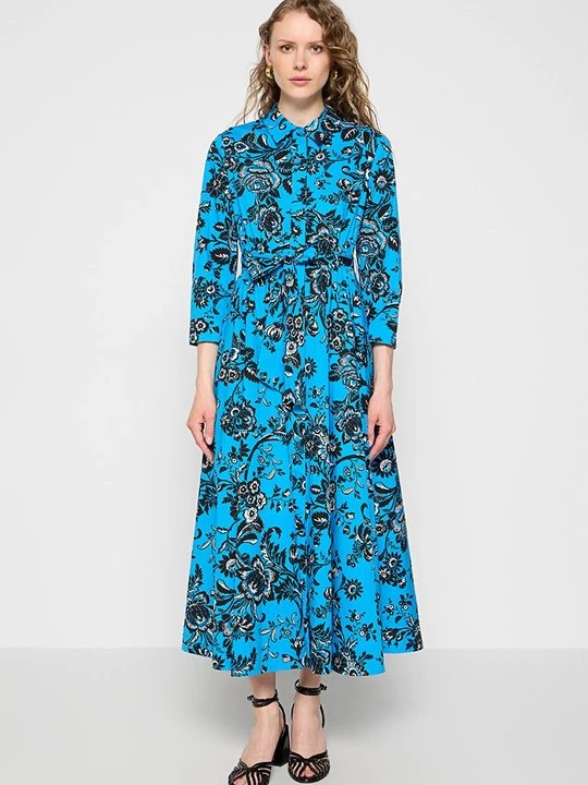 Zdjęcie produktu Sukienka koszulowa Diane Von Furstenberg niebieski