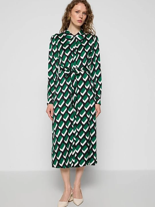 Zdjęcie produktu Sukienka koszulowa Diane Von Furstenberg zielony