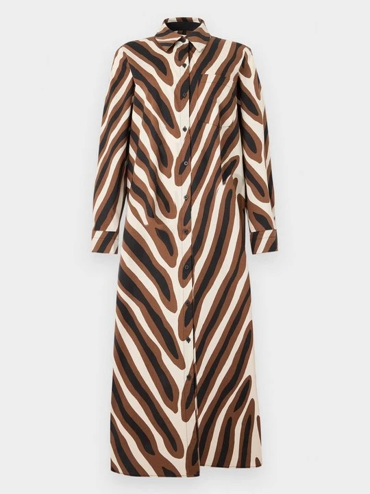 Zdjęcie produktu Sukienka koszulowa Diane Von Furstenberg brązowy