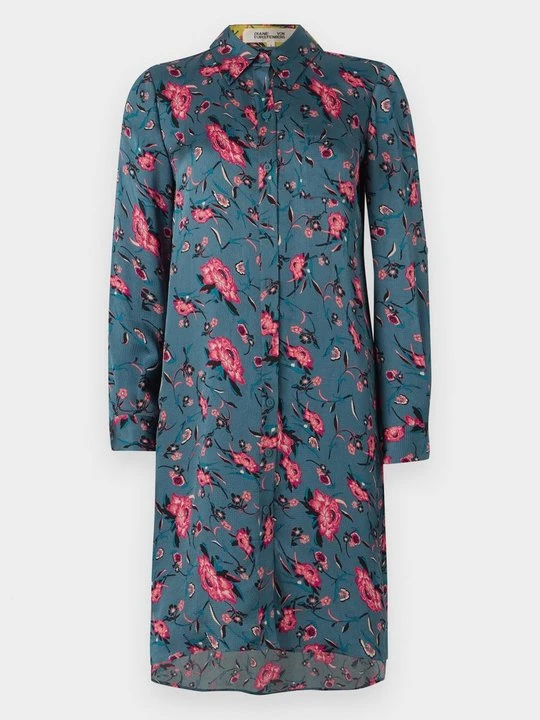 Zdjęcie produktu Sukienka koszulowa Diane Von Furstenberg niebieski