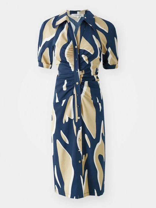 Zdjęcie produktu Sukienka koszulowa Diane Von Furstenberg brązowy