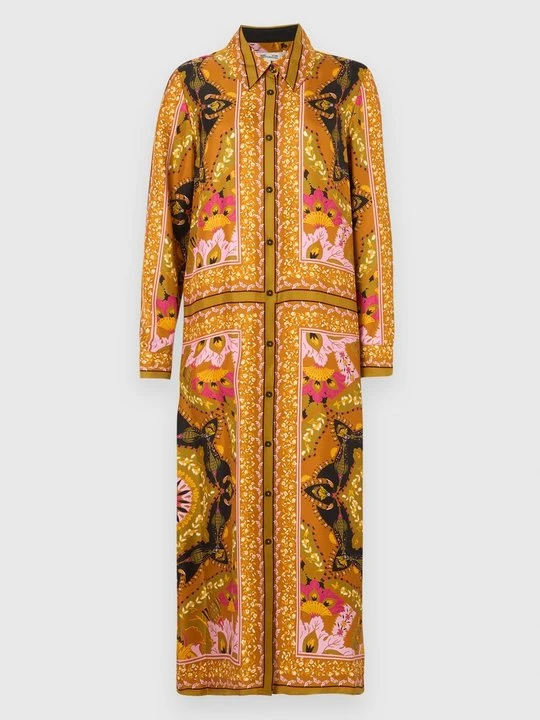 Zdjęcie produktu Sukienka koszulowa Diane Von Furstenberg zielony