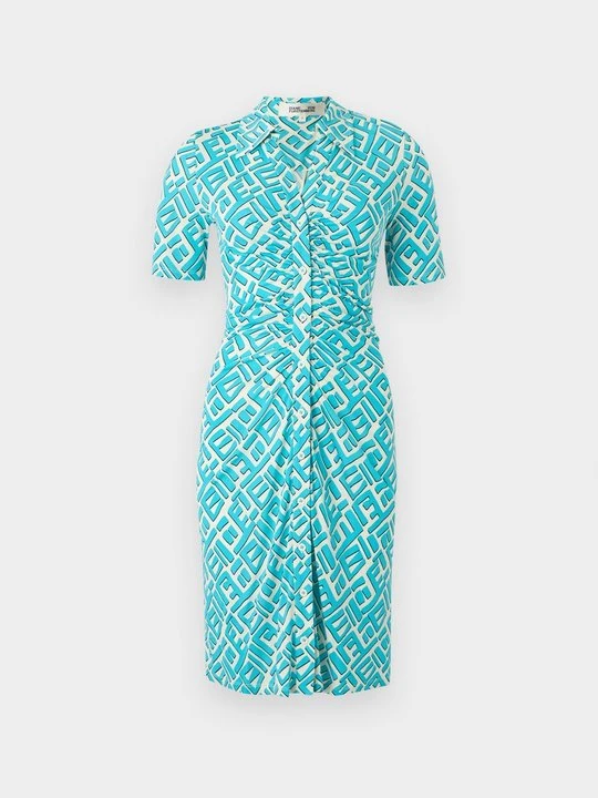Zdjęcie produktu Sukienka koszulowa Diane Von Furstenberg niebieski