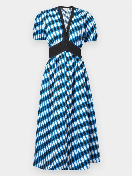 Zdjęcie produktu Sukienka koszulowa Diane Von Furstenberg niebieski