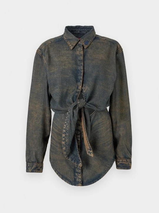 Zdjęcie produktu Sukienka koszulowa Diesel niebieski denim