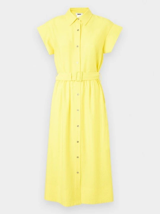 Zdjęcie produktu Sukienka koszulowa DKNY żółty