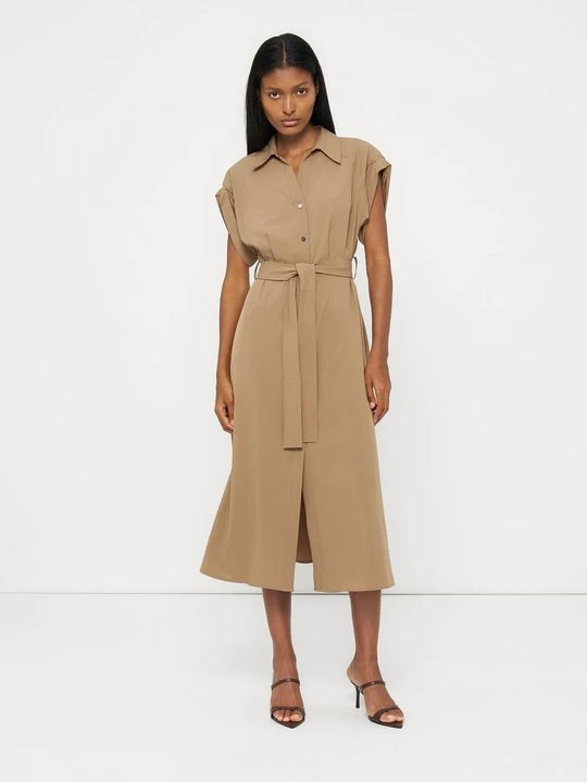 Zdjęcie produktu Sukienka koszulowa DKNY jasny brąz