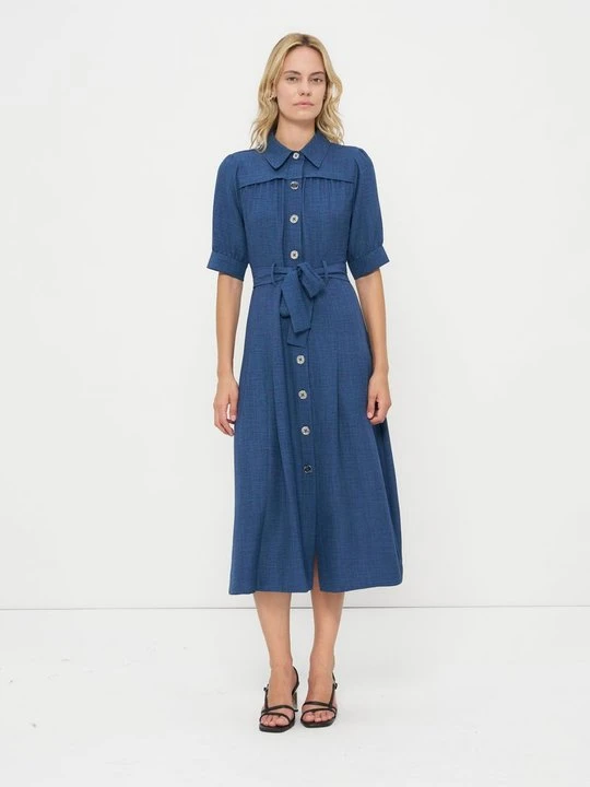 Zdjęcie produktu Sukienka koszulowa DKNY kolorowy denim