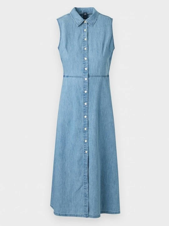 Zdjęcie produktu Sukienka koszulowa GAP niebieski denim