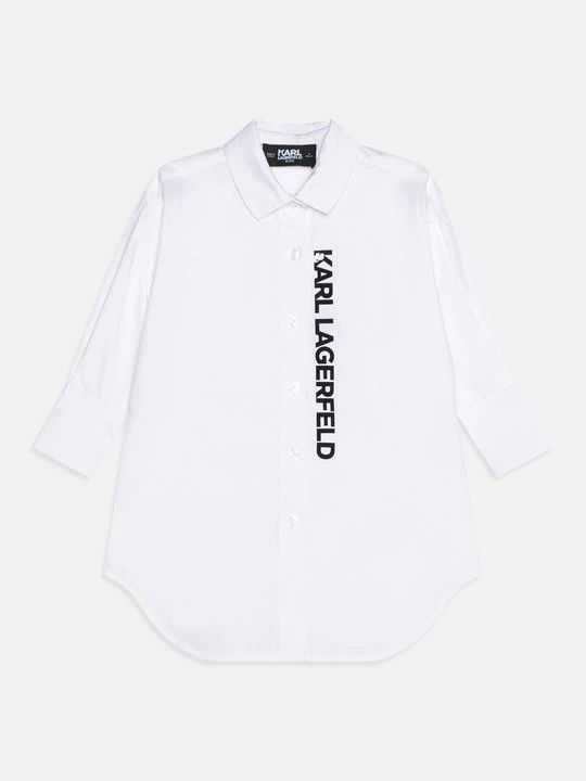 Zdjęcie produktu Sukienka koszulowa KARL LAGERFELD mleczny