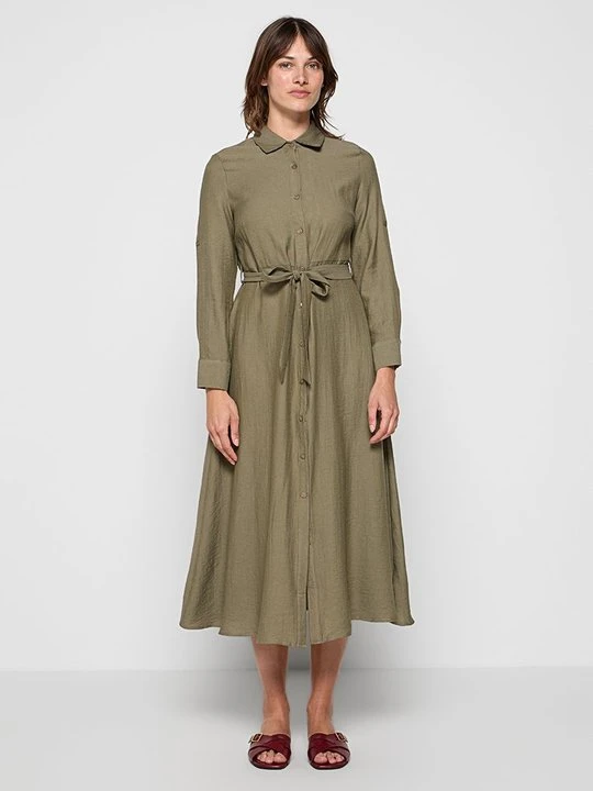 Zdjęcie produktu Sukienka koszulowa Le Jardin du Lin khaki