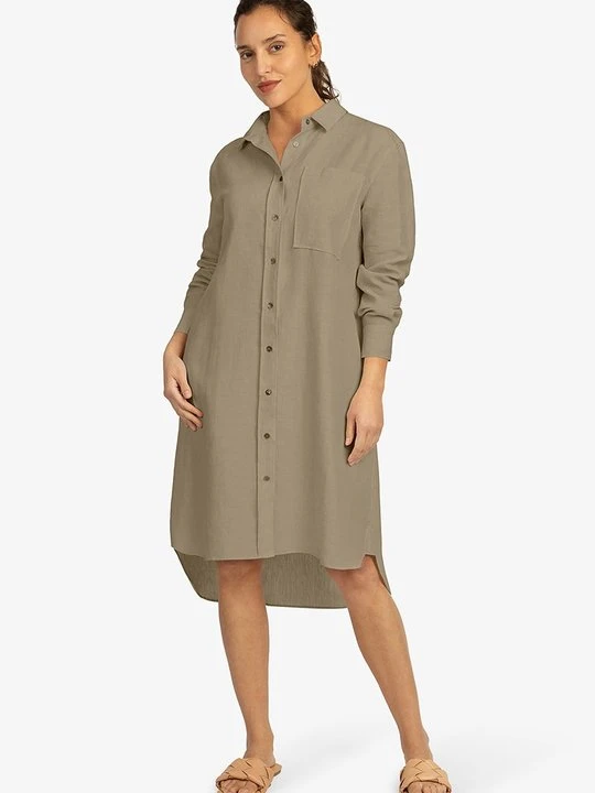 Zdjęcie produktu Sukienka koszulowa MINT & MIA khaki