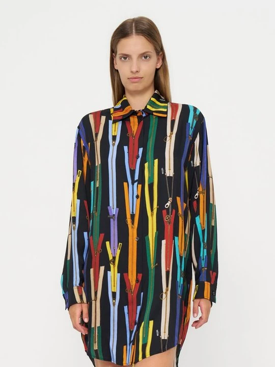 Zdjęcie produktu Sukienka koszulowa MOSCHINO czarny