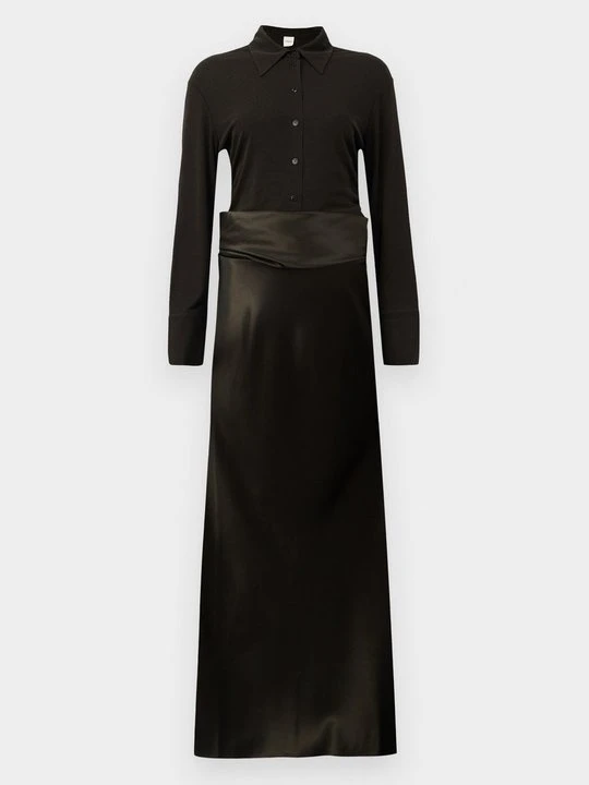Zdjęcie produktu Sukienka koszulowa Nanushka antracytowy
