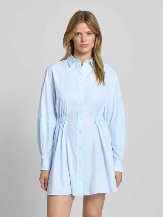 Zdjęcie produktu Sukienka koszulowa z czystej bawełny Tommy Jeans Jasnoniebieski
