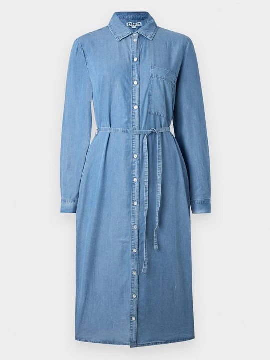 Zdjęcie produktu Sukienka koszulowa Only niebieski denim