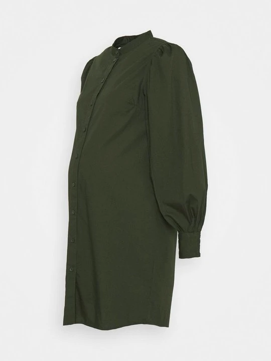 Zdjęcie produktu Sukienka koszulowa Pieces khaki