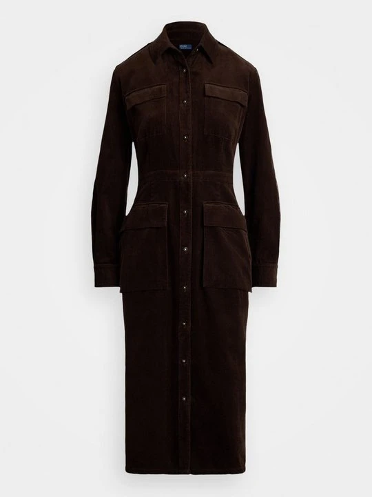 Zdjęcie produktu Sukienka koszulowa Polo Ralph Lauren ciemnobrązowy