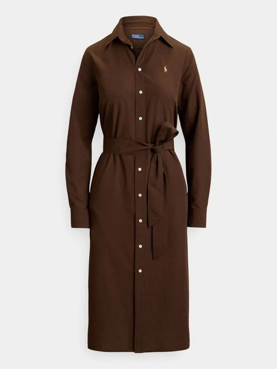 Zdjęcie produktu Sukienka koszulowa Polo Ralph Lauren ciemnobrązowy