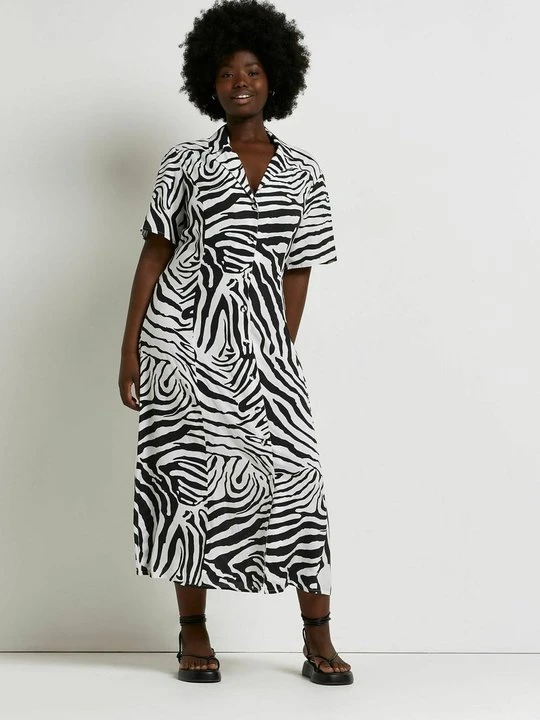 Zdjęcie produktu Sukienka koszulowa River Island czarny