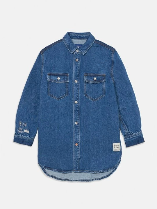 Zdjęcie produktu Sukienka koszulowa Scotch & Soda niebieski denim