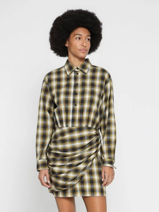 Zdjęcie produktu Sukienka koszulowa Scotch & Soda oliwkowy