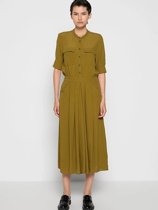 Zdjęcie produktu Sukienka koszulowa Scotch & Soda oliwkowy