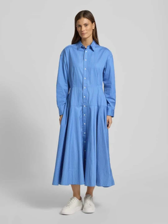 Zdjęcie produktu Dopasowana sukienka koszulowa z czystej bawełny Polo Ralph Lauren Niebieski
