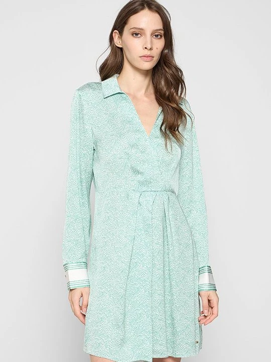 Zdjęcie produktu Sukienka letnia Tommy Hilfiger turkusowy