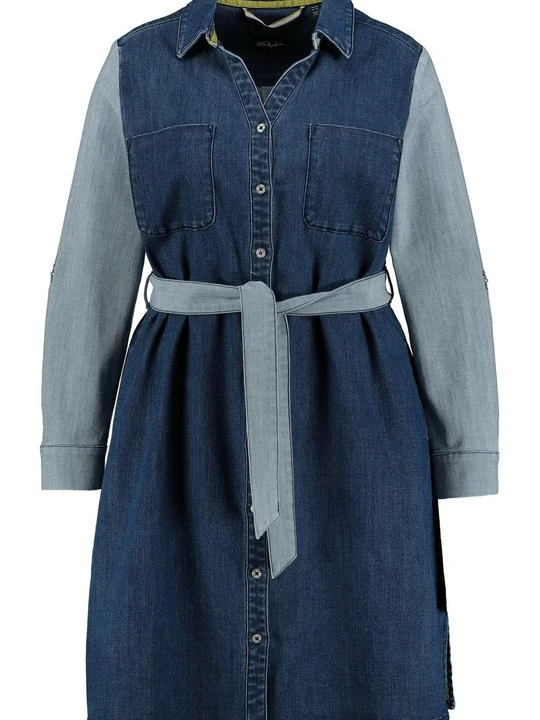 Zdjęcie produktu Sukienka koszulowa ULLA POPKEN niebieski denim