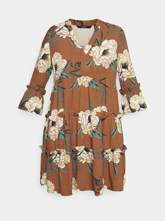 Zdjęcie produktu Sukienka koszulowa Vero Moda koniakowy