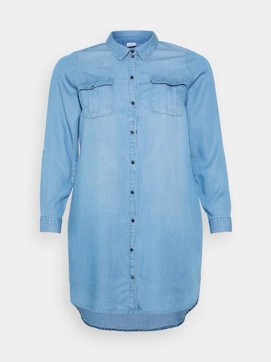 Zdjęcie produktu Sukienka koszulowa Vero Moda jasnoniebieski denim