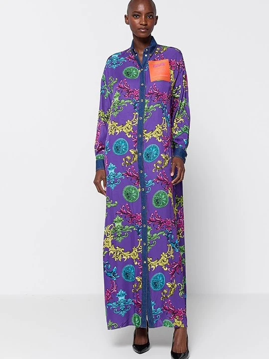 Zdjęcie produktu Sukienka koszulowa Versace Jeans Couture fioletowy