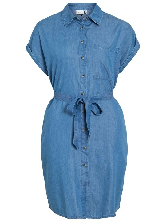Zdjęcie produktu Sukienka koszulowa Vila niebieski denim