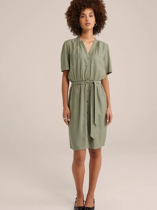 Zdjęcie produktu Sukienka koszulowa WE Fashion oliwkowy