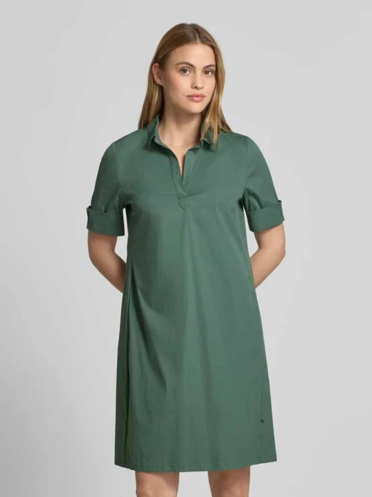 Zdjęcie produktu Sukienka koszulowa z dekoltem w serek ROBE LÉGÈRE Zielony