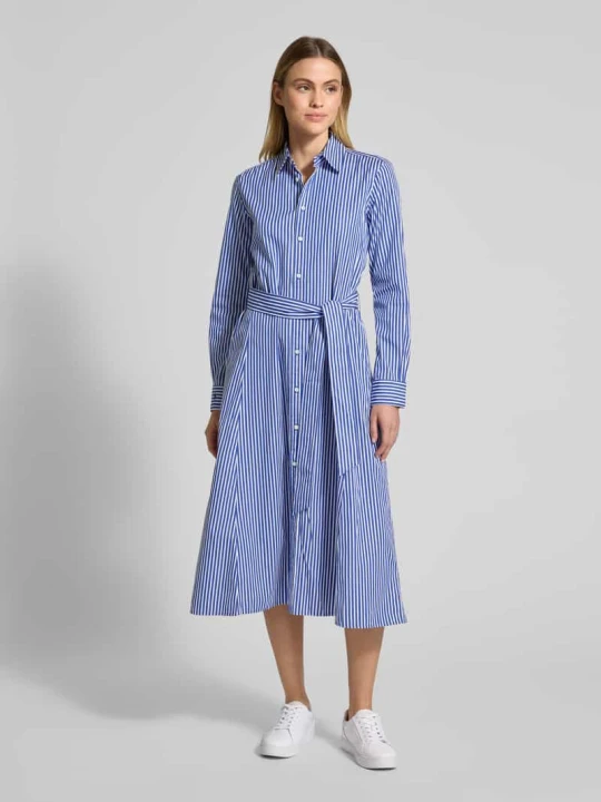 Zdjęcie produktu Sukienka koszulowa z wiązanym paskiem Polo Ralph Lauren Granatowy