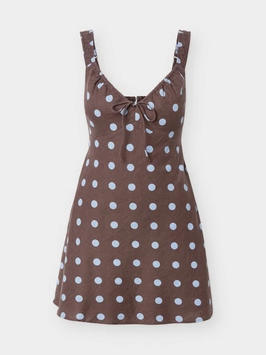 Zdjęcie produktu Sukienka letnia Abercrombie & Fitch brązowy