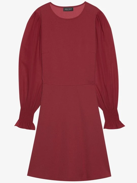Zdjęcie produktu Sukienka letnia Anna Field By Zalando bordowy