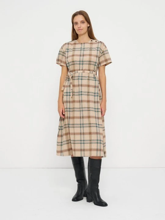 Zdjęcie produktu Sukienka letnia Barbour jasnobrązowy