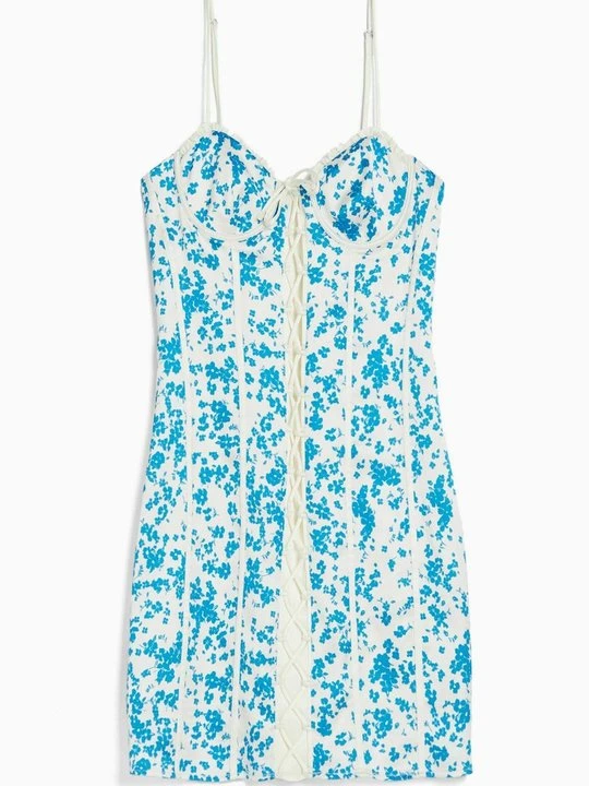 Zdjęcie produktu Sukienka letnia Bershka niebieski