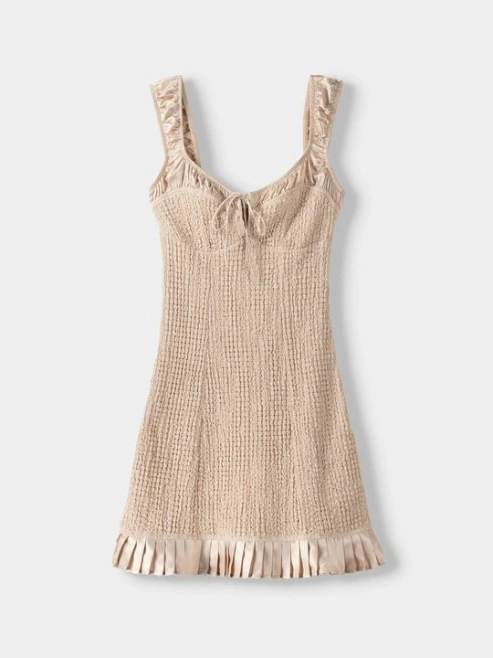 Zdjęcie produktu Sukienka letnia Bershka brązowy melanż